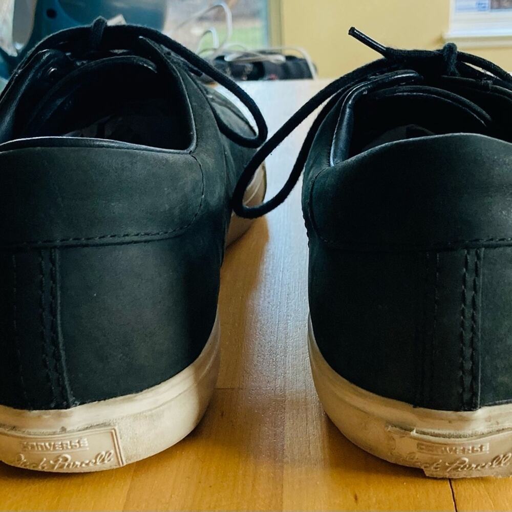 Suede Converse dark grey Jack Purcell collection shoes
